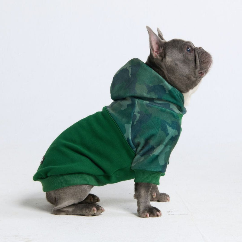 Forest Camo Dog Hoodie