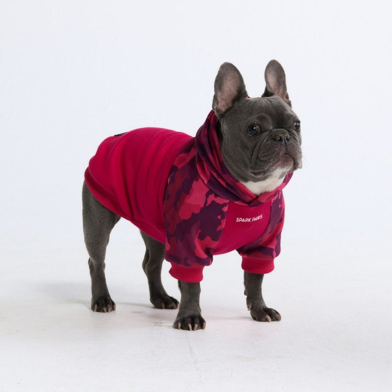 Fuchsia Camo Dog Hoodie