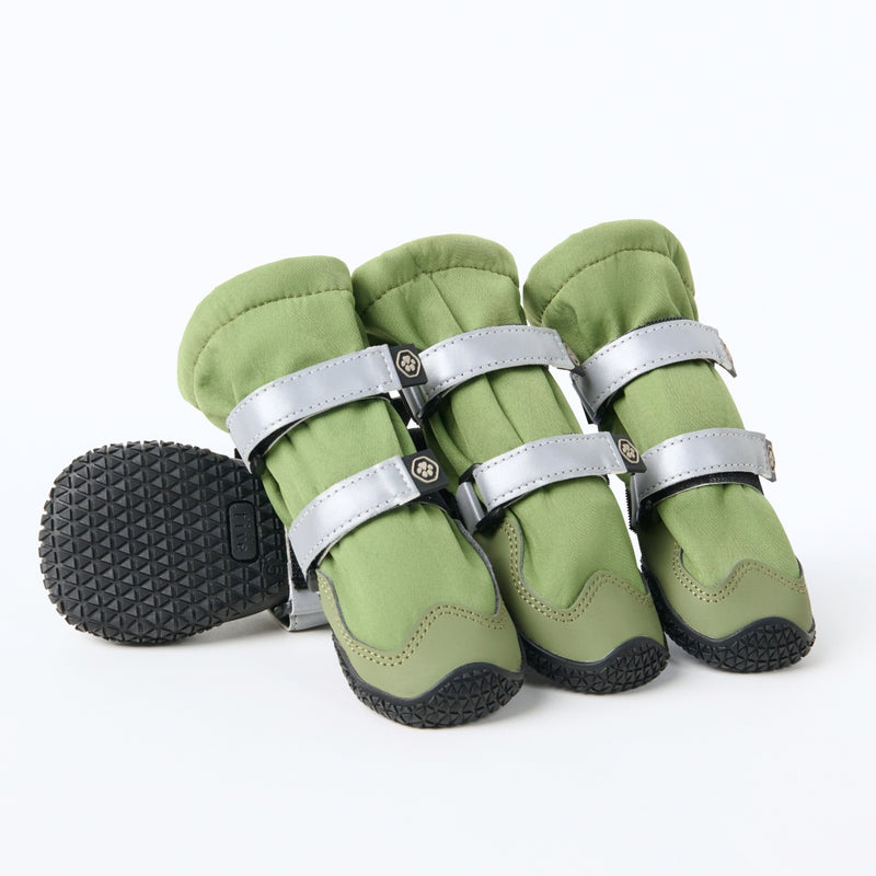 Flex Shell Water-resistant Dog Boots - Green