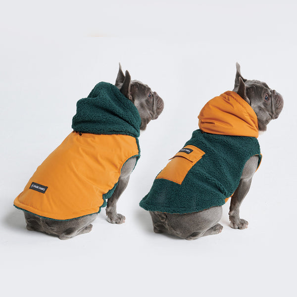 Reversible Jacket - Green and Orange